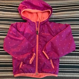 Toddler girls Columbia rain jacket